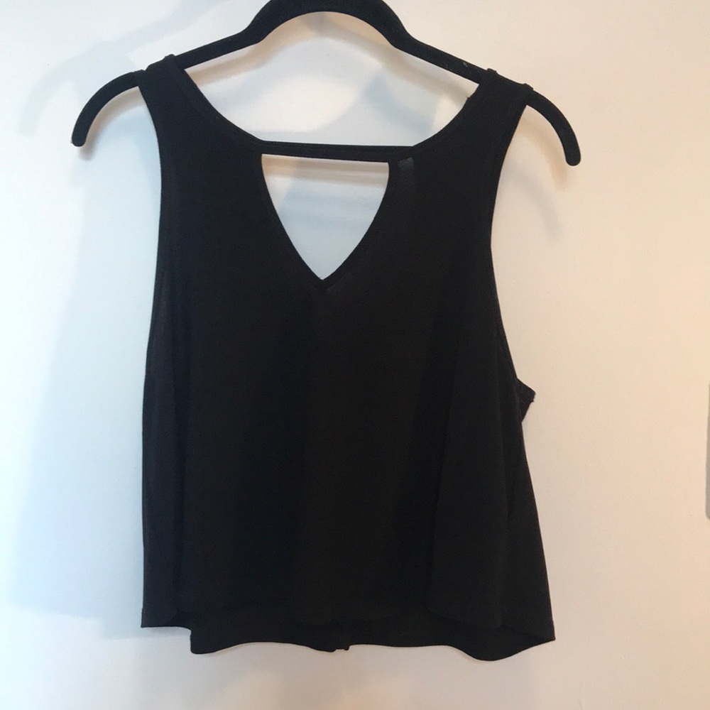 Forever 21 Black v neck tank top